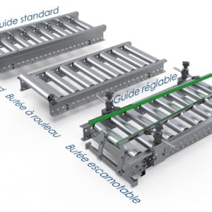 Guides et butées pour convoyeurs