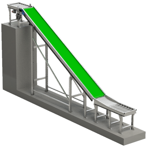 Convoyeur mezzanine à bande