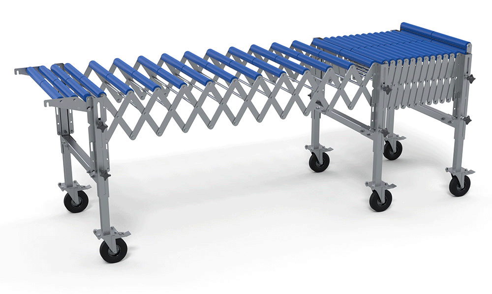 convoyeur extensible rouleaux