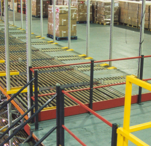 Rails à louleaux pour palettes