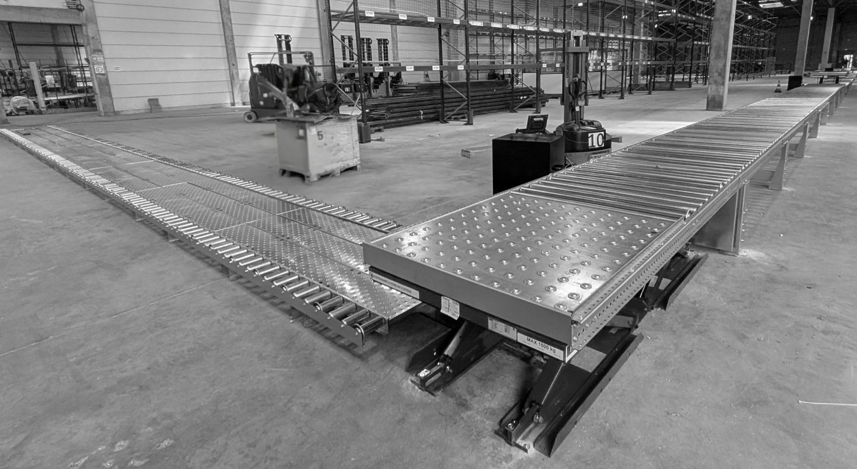 installation de convoyeurs industriels