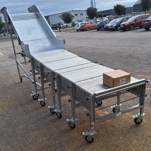 Convoyeur extensible avec toboggan