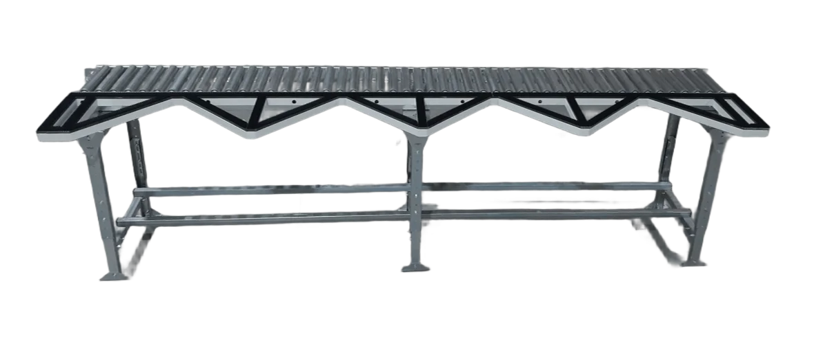 Convoyeur à rouleaux et à brosses