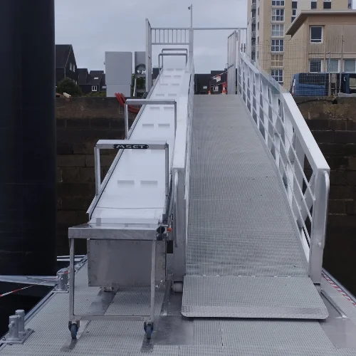 Convoyeur à bande maritime