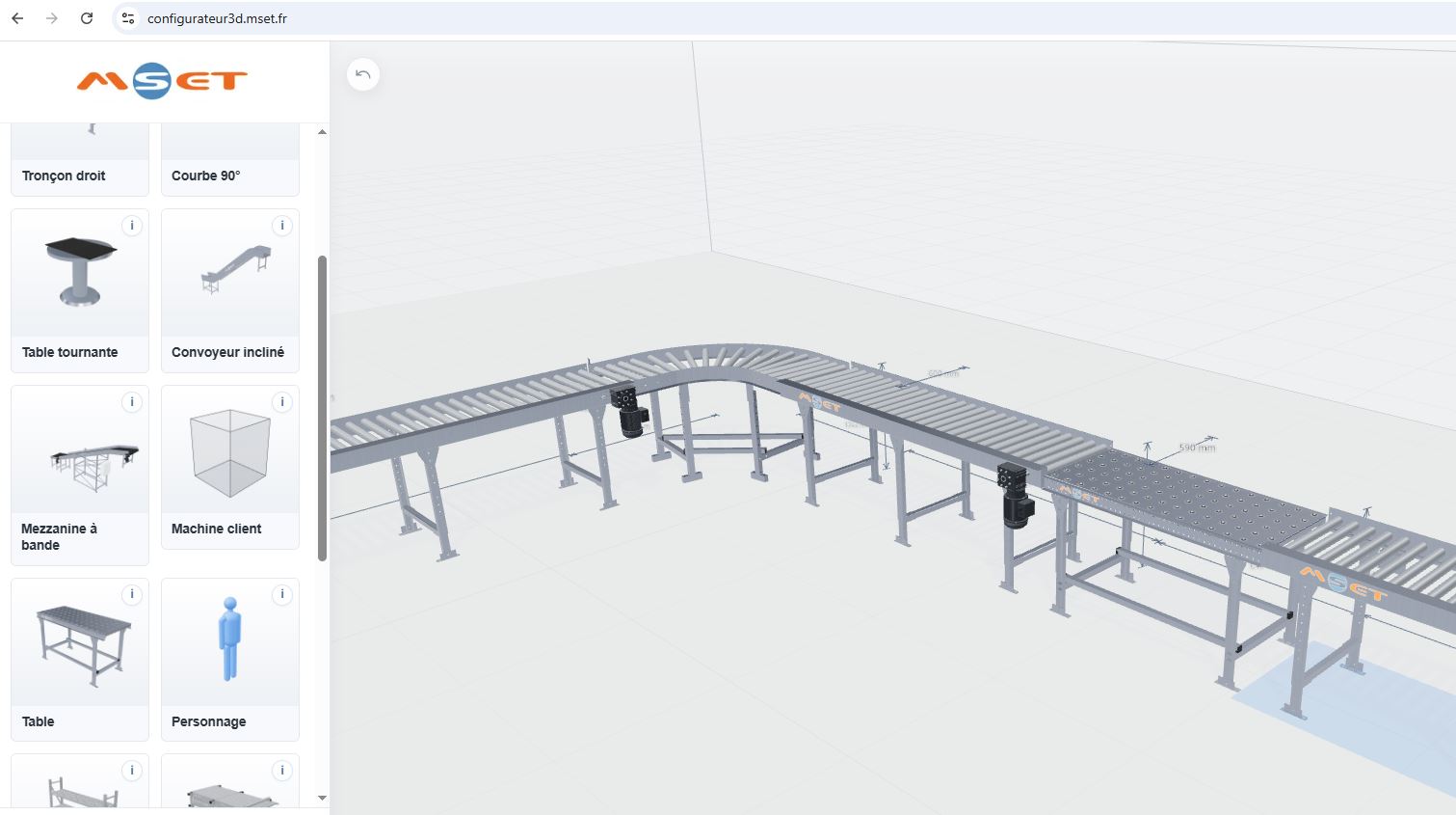 capture écran configurateur 3 d MSET capture écran configurateur 3 d MSET